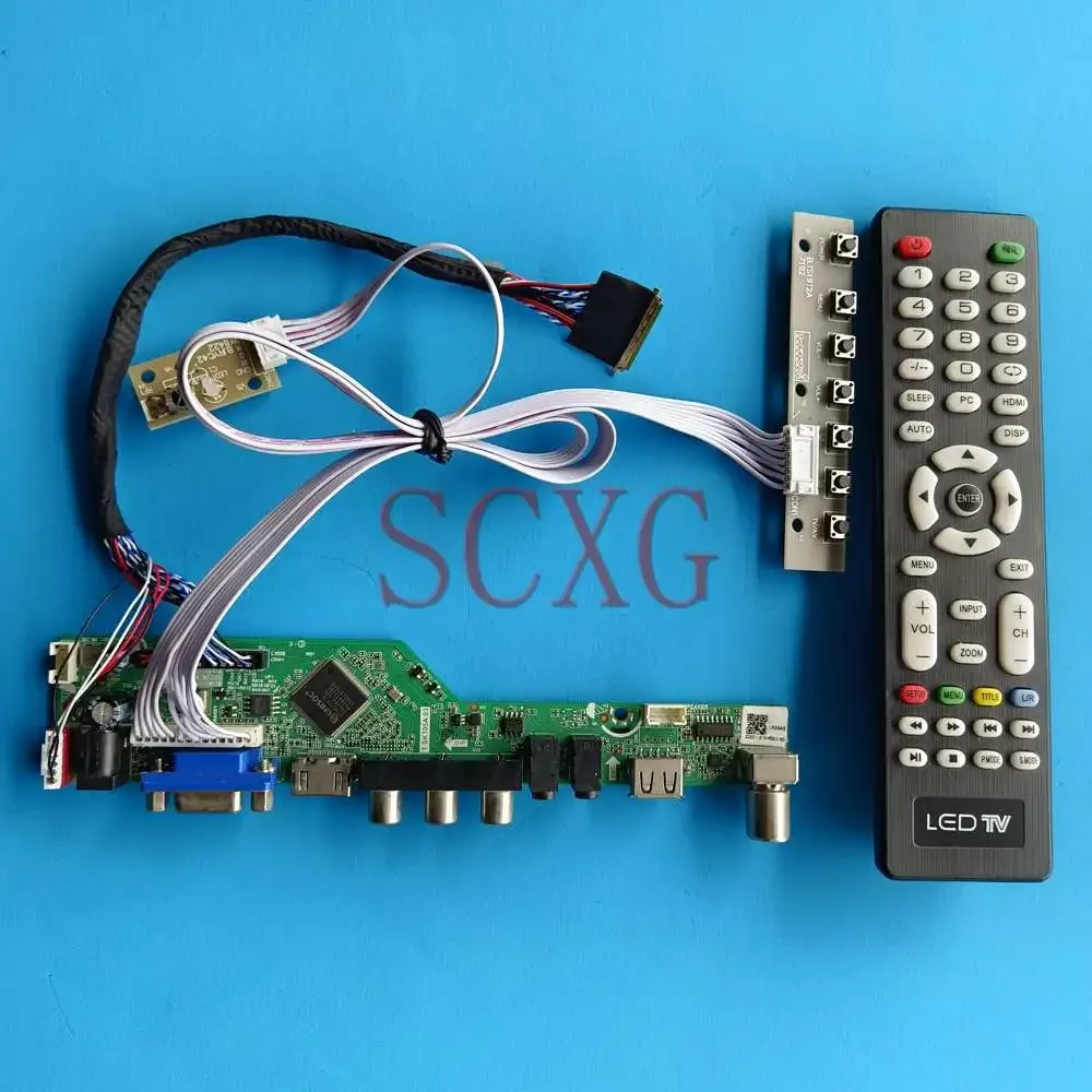 Комплект для B156XW04 V5 Плата контроллера 15,6 "LVDS 40 Pin TV аналоговый сигнал VGA HDMI-совместимый AV USB монитор 1366 768
Комплект для B156XW04 V5 Плата контроллера 15,6 "LVDS 40 Pin TV аналоговый сигнал VGA HDMI-совместимый AV USB монитор 1366 768