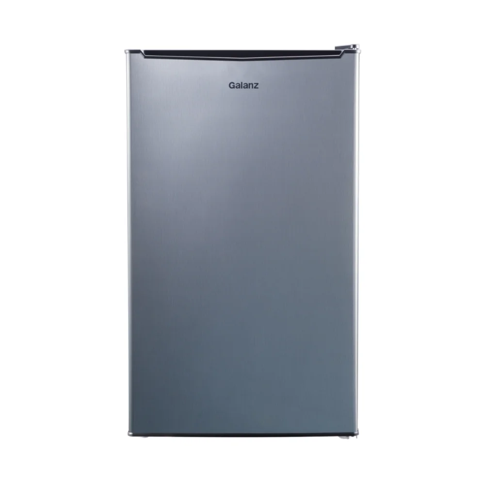 3.3 cu ft One Door Mini Fridge, Estar, Stainless Steel Look Nevera Con Congelador
3.3 cu ft One Door Mini Fridge, Estar, Stainless Steel Look Nevera Con Congelador