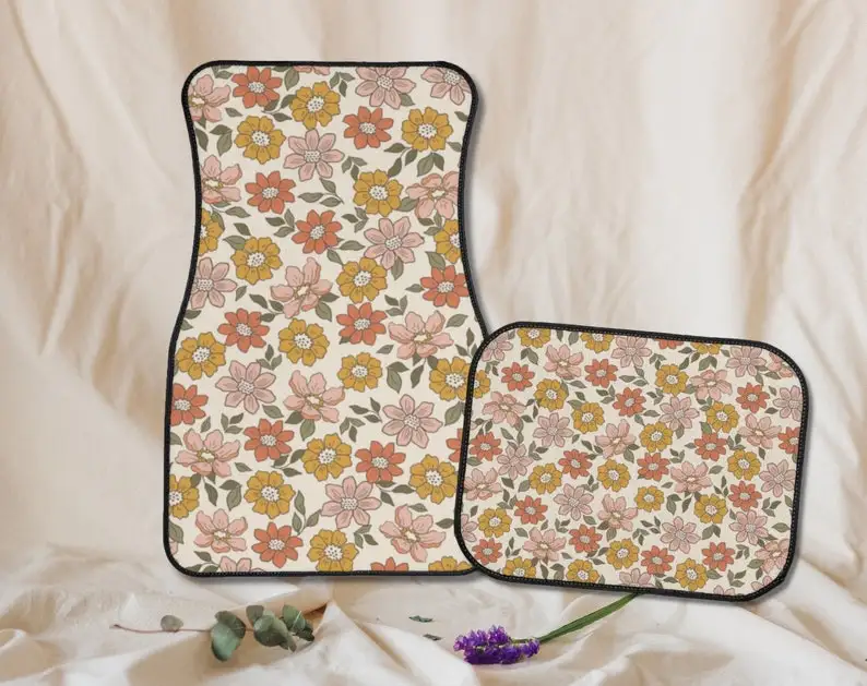 Boho Car Floor Mats, Aesthetic Floral Car Floor Mats,Y2K Retro Car Accessories,Cute Car Decor for women, Gift for drivers
Boho Car Floor Mats, Aesthetic Floral Car Floor Mats,Y2K Retro Car Accessories,Cute Car Decor for women, Gift for drivers