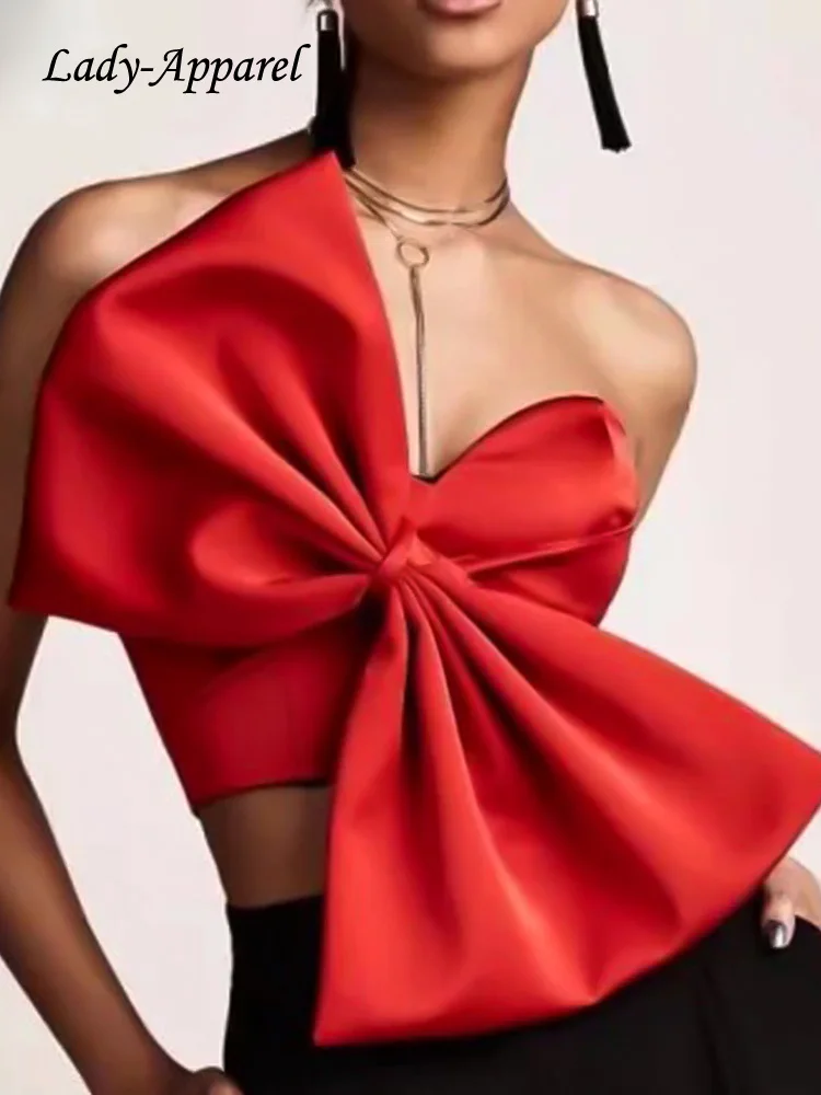 Y2K Women Fashion Temperament Korea Style Solid Color Sexy Wrapped Chest Lady Chic Design Large Bow Women Strapless Crop Tops
Y2K Women Fashion Temperament Korea Style Solid Color Sexy Wrapped Chest Lady Chic Design Large Bow Women Strapless Crop Tops