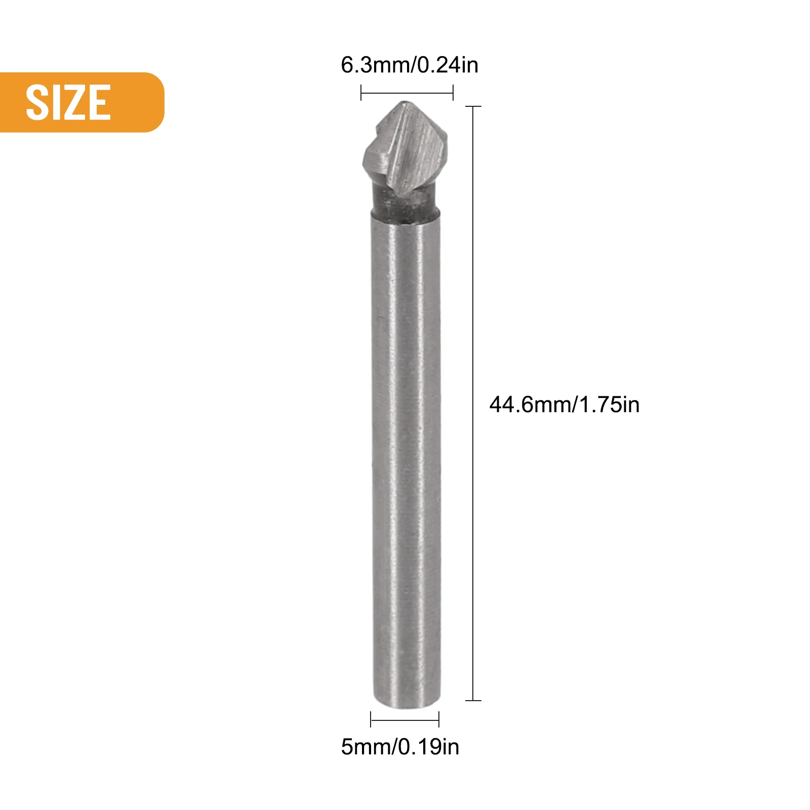 HSS Countersink Drill Bit Set Reamer Woodworking Chamfer Drill 3 Flute 90 Degree 6.3/8.3/10.4/12.4/16.5/20.5mm Screw Hole Drill
HSS Countersink Drill Bit Set Reamer Woodworking Chamfer Drill 3 Flute 90 Degree 6.3/8.3/10.4/12.4/16.5/20.5mm Screw Hole Drill