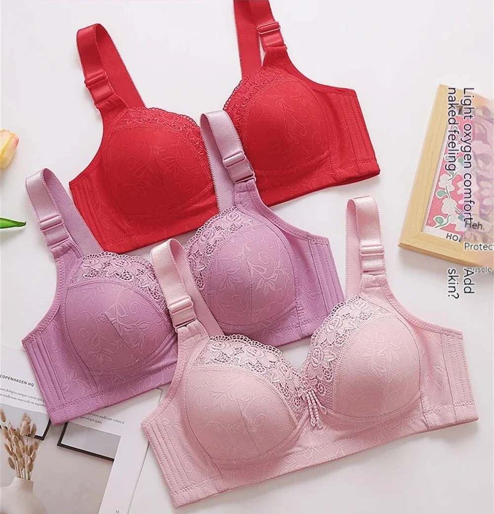 Women Luxury Lace Without Steel Ring Bra Side Full Coverage Large Size Mom's Underwear Female Lady Posture Corrector Sleep Bras
Women Luxury Lace Without Steel Ring Bra Side Full Coverage Large Size Mom's Underwear Female Lady Posture Corrector Sleep Bras