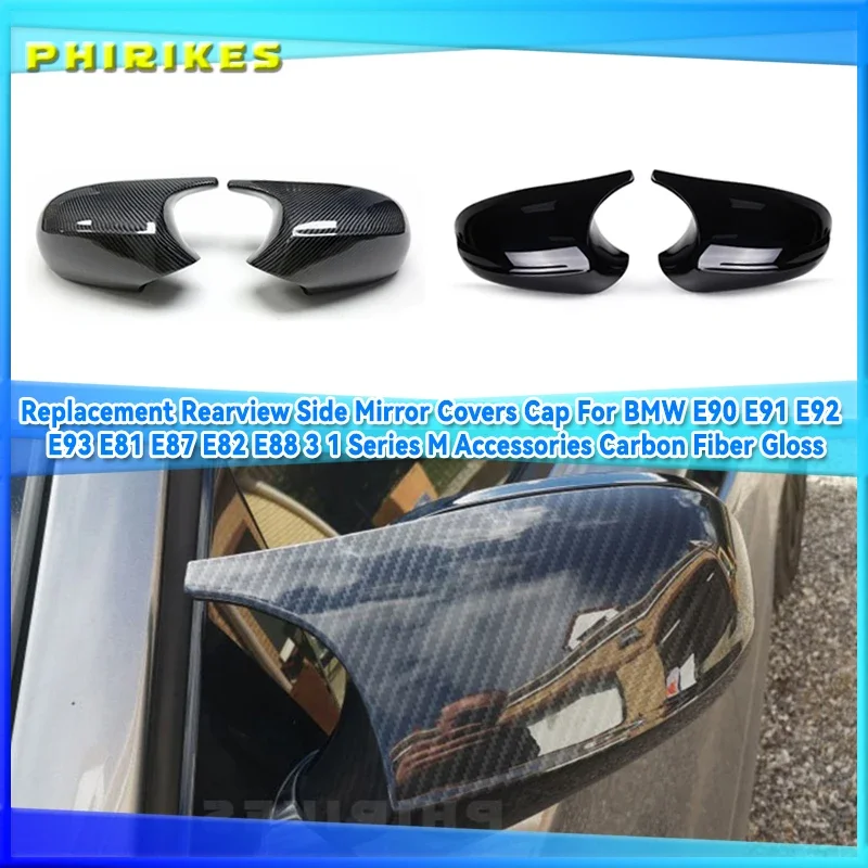 

Rearview Mirror Cap Wing Side Mirror Cover Fit For BMW LCI Facelifted Model E90 E91 2008-11 E92 E93 2010-13 LCI Car Accessories