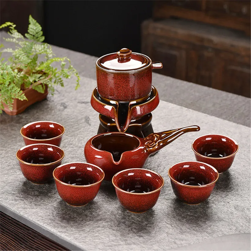 Lazy Semi-automatic Tea Set Home Office Teaware Kung Fu Teapot Teacup Ceramic Business Gift Customized Flowers Multicolor Cups
Lazy Semi-automatic Tea Set Home Office Teaware Kung Fu Teapot Teacup Ceramic Business Gift Customized Flowers Multicolor Cups