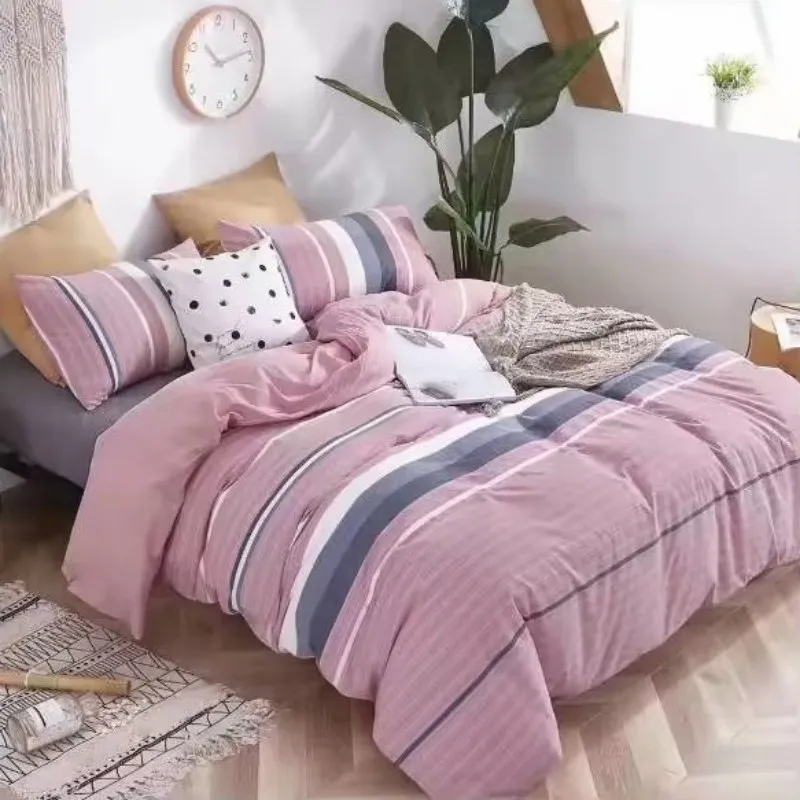 Wholesale of Washed Cotton Yarn-dyed Solid Fabric, Pure Cotton Yarn-dyed Four Piece Quilt Cover, 2.5m Bedding Fabric
Wholesale of Washed Cotton Yarn-dyed Solid Fabric, Pure Cotton Yarn-dyed Four Piece Quilt Cover, 2.5m Bedding Fabric