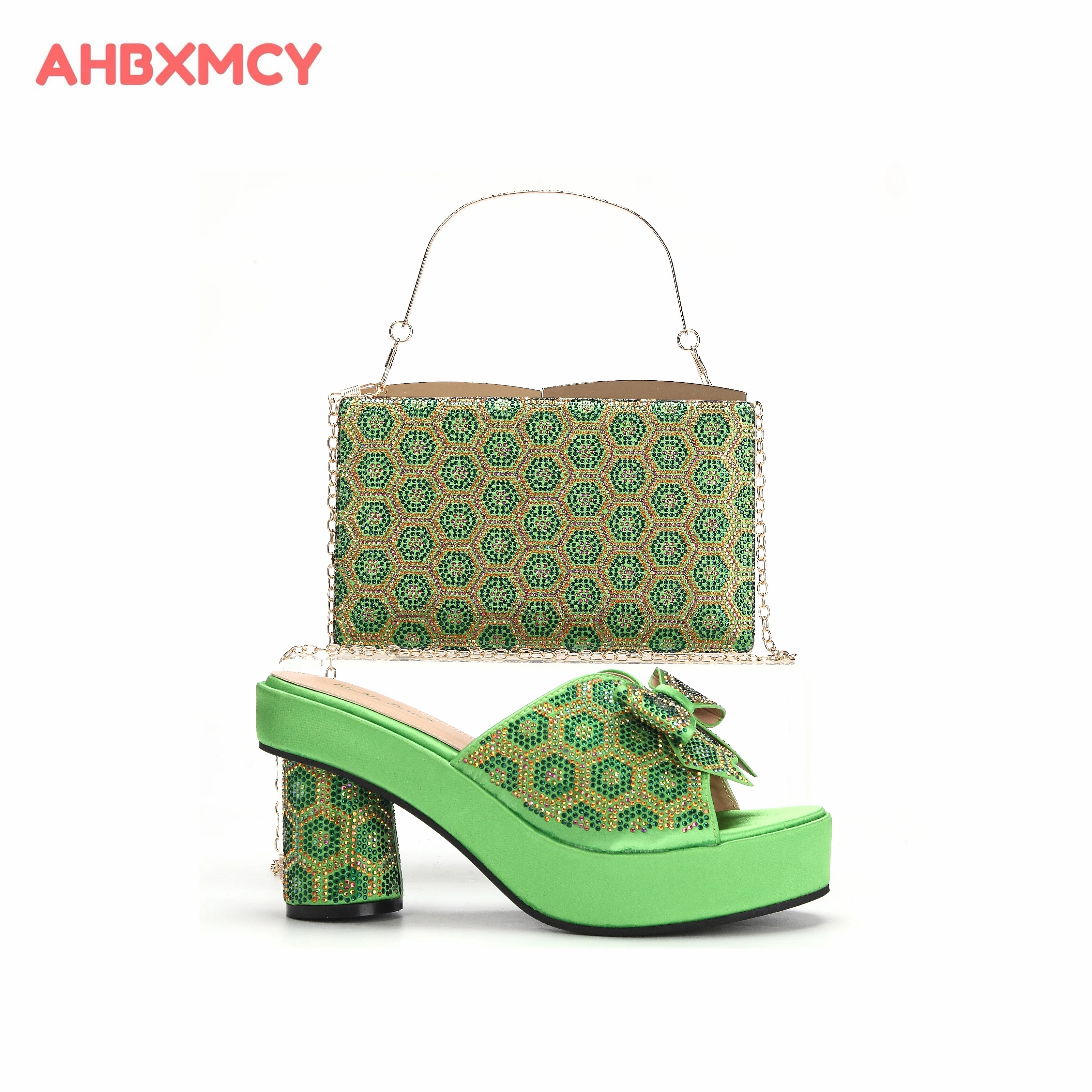 

Lemon Green High Quality Peep Toe Comfoatables Heels Ladies Slipper with Butterfly-Knot Design For Party Women