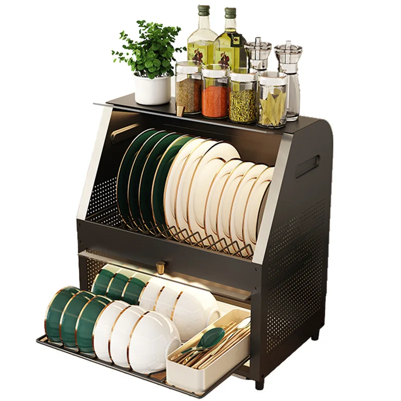 New Style Household Kitchen Double-layer Dust-proof Cupboard Bowl Dishes Drain Shelf Tableware Storage Box 
New Style Household Kitchen Double-layer Dust-proof Cupboard Bowl Dishes Drain Shelf Tableware Storage Box