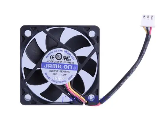 3-проводной серверный охлаждающий вентилятор Jamicon KF0510S1MS-R DC 12 В 1,0 Вт 50x50x10 мм
3-проводной серверный охлаждающий вентилятор Jamicon KF0510S1MS-R DC 12 В 1,0 Вт 50x50x10 мм