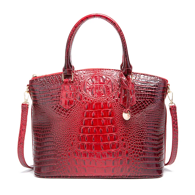 

2024 High Quality Luxury Brand Designer PU Leather Shoulder Bag Women Hand Bags Crocodile Purses Ladies Messenger Handbag Totes