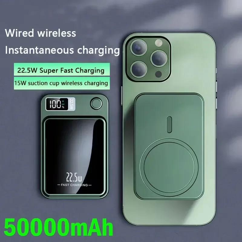 New 50000mAh Magnetic Qi Wireless Charger PowerBank 22.5W Fast Charging For iPhone 14 13 12 Samsung Huawei Xiaomi Mini Powerbank
New 50000mAh Magnetic Qi Wireless Charger PowerBank 22.5W Fast Charging For iPhone 14 13 12 Samsung Huawei Xiaomi Mini Powerbank