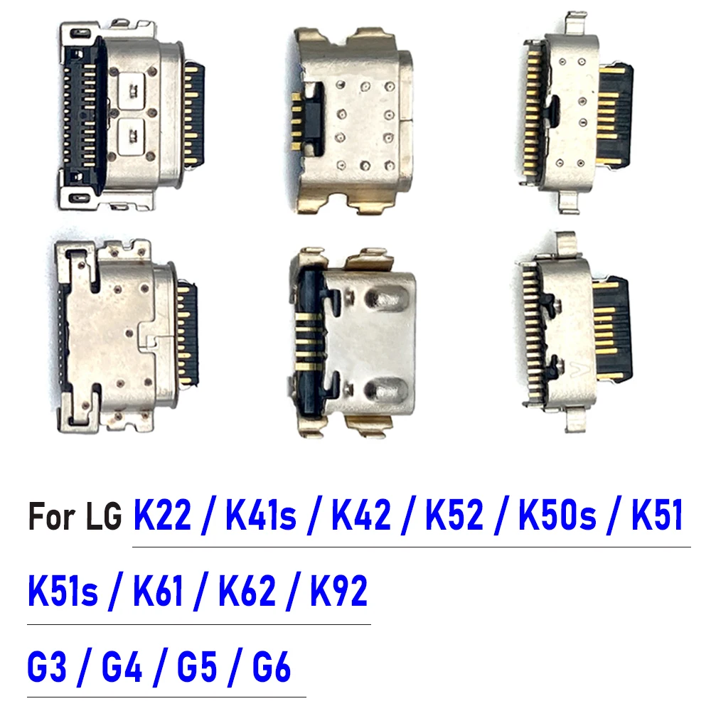 

Original USB Charging Port Connector Charge Jack Socket Plug Dock For LG K22 K41S K42 K52 K50S K51 K51S K61 K62 K92 G3 G4 G5 G6