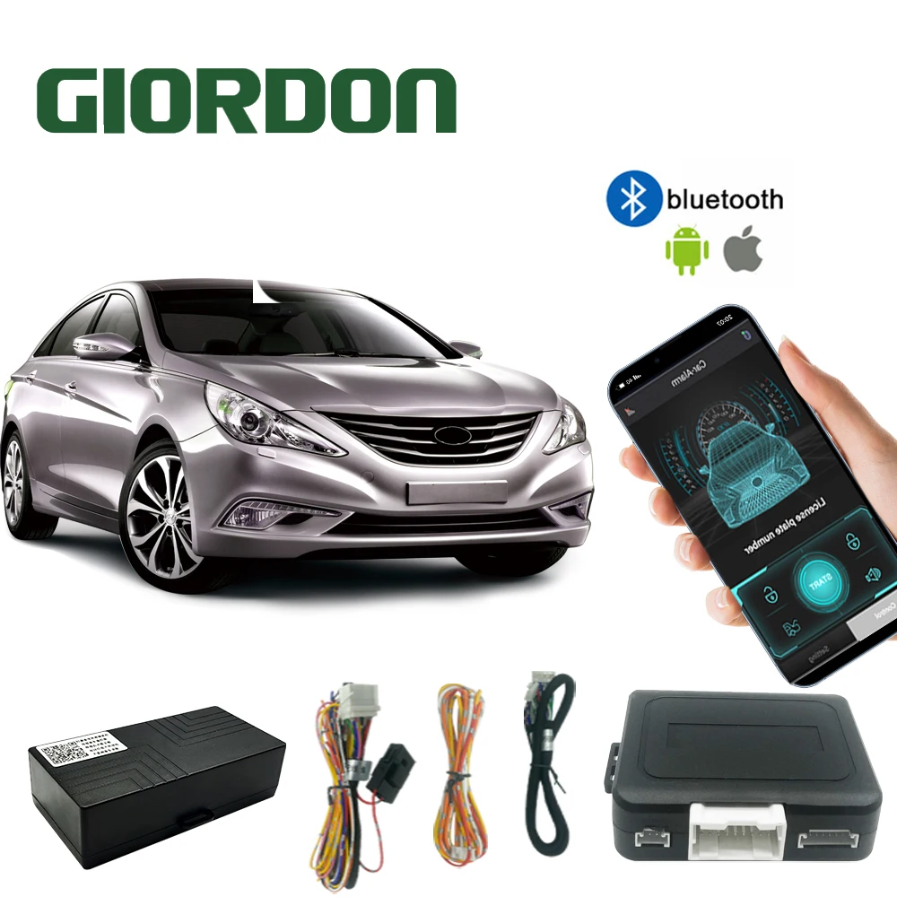 

GIORDON Entrada Keyless, Aplicativo para Celular, Controle Remoto PKE Bluetooth， Controle Remoto Inteligente