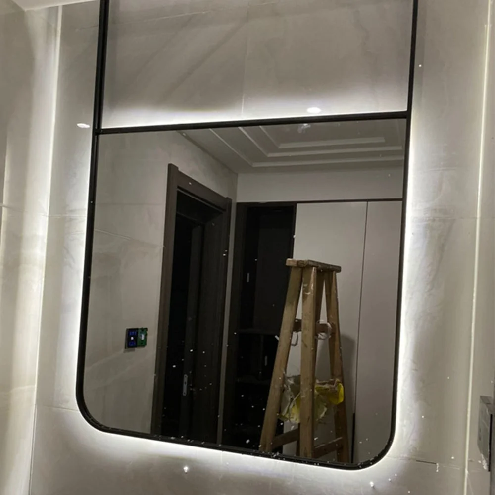 Rectangular Led Shower Mirror Backlight Bathroom Smart Bright Mirror Makeup Design Espejo Grande Dressing Table Mirror EB5JZ 
Rectangular Led Shower Mirror Backlight Bathroom Smart Bright Mirror Makeup Design Espejo Grande Dressing Table Mirror EB5JZ
