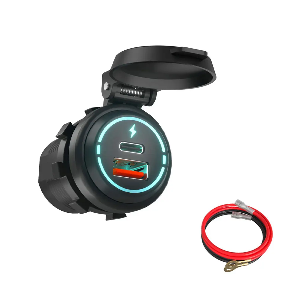 Car Auto Charger Cigarette Lighter Socket Dual USB Type-C Port Charging Outlet Socket Lighter Fast Charging Power Auto Adapter
Car Auto Charger Cigarette Lighter Socket Dual USB Type-C Port Charging Outlet Socket Lighter Fast Charging Power Auto Adapter