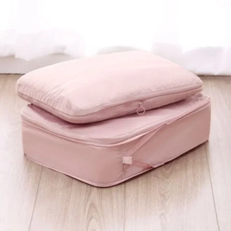

1pc Portable Travel Compression Packing Cubes Bag Suitcase Clothes Organizers Waterproof Luggage Storage Cases Drawer Bags