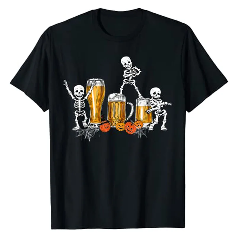 Happy Halloween Costume Funny Skeleton Drinking Beer T-Shirt Gift Cute Skull Print Graphic Tee Top Streetwear Women Men Clothing
Happy Halloween Costume Funny Skeleton Drinking Beer T-Shirt Gift Cute Skull Print Graphic Tee Top Streetwear Women Men Clothing