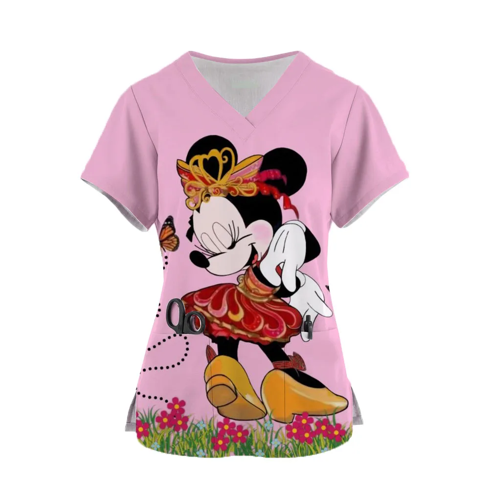 v-neck blouse Dental clinic Uniform Medical Nurse Scrub Tops Hospital Working Uniforms Medcine Minnie Mickey Mouse Print Nursing
v-neck blouse Dental clinic Uniform Medical Nurse Scrub Tops Hospital Working Uniforms Medcine Minnie Mickey Mouse Print Nursing