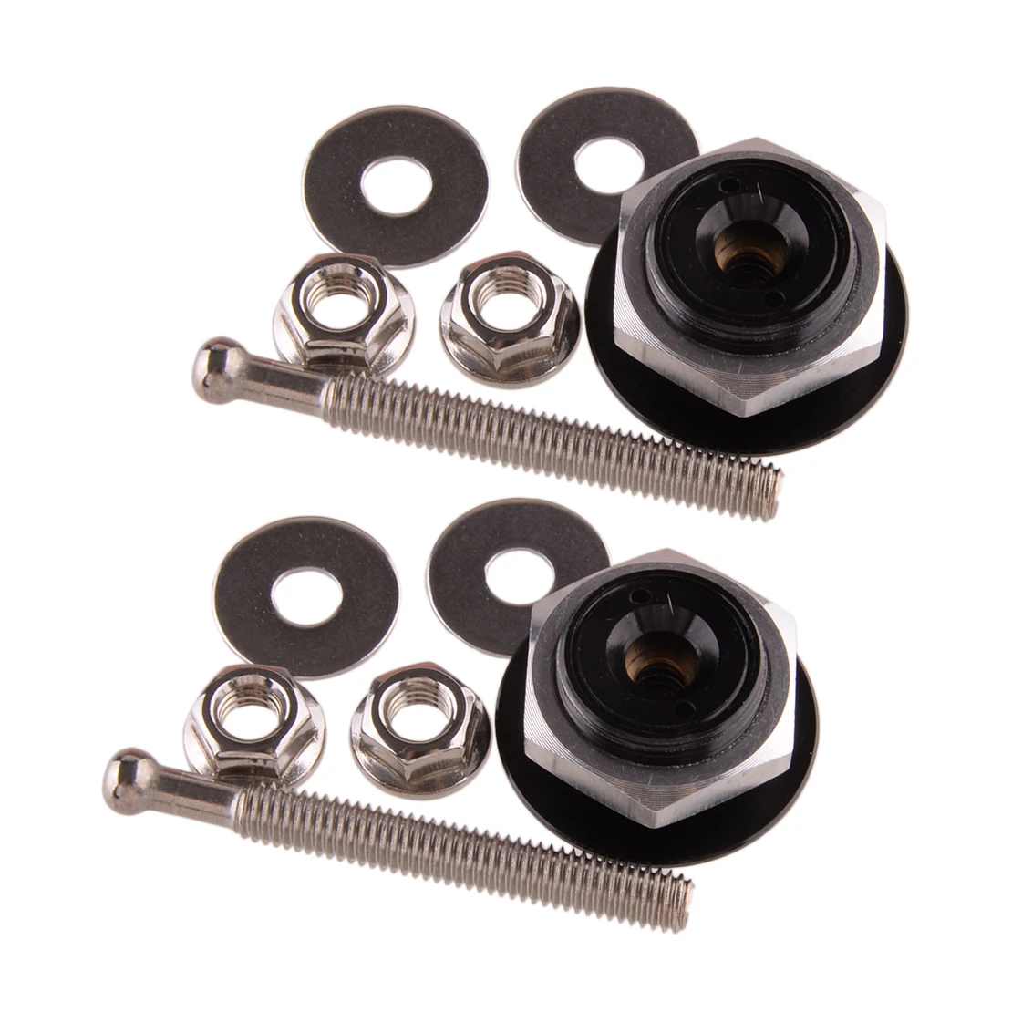 Universal 2 Sets Car Bumper Quick Release Fastener Kit Fender Hatch Lid Hood Latch Push Button Black Aluminum Alloy
Universal 2 Sets Car Bumper Quick Release Fastener Kit Fender Hatch Lid Hood Latch Push Button Black Aluminum Alloy