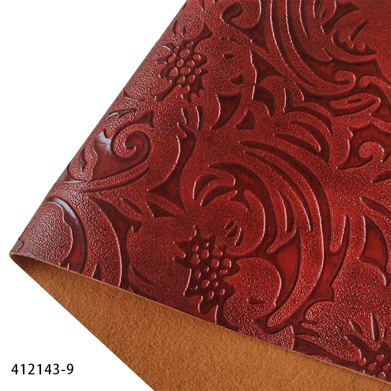 

Embossed Retro Faux Leather Flower Textured Synthetic Leather Fabric for Upholstery Handbag Purse Wallet Jewlery Making 46*135CM