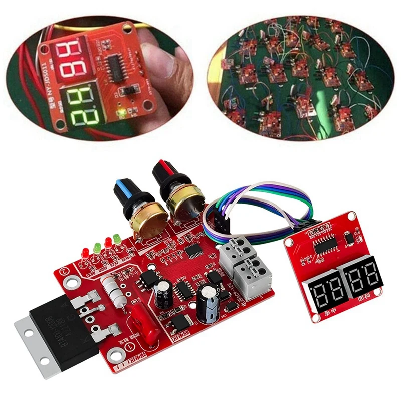 NY-D01 Spot Welding Machine Control Board Regulating Time And Current Digital Display DIY Control Board (100A)
NY-D01 Spot Welding Machine Control Board Regulating Time And Current Digital Display DIY Control Board (100A)