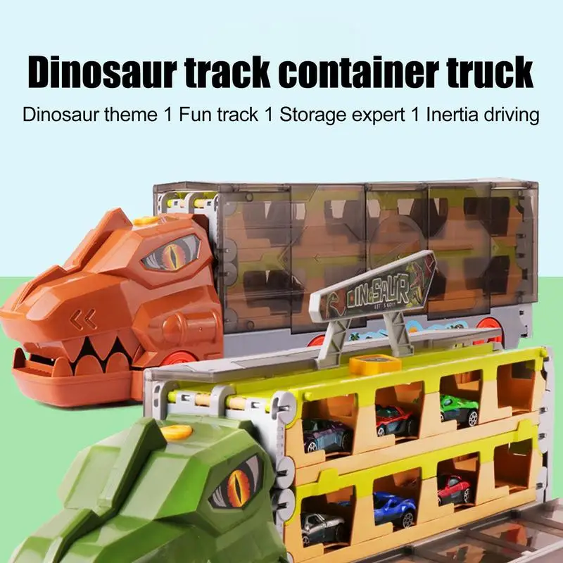 Dinosaur Truck Hauler Dinosaur Storage Carrier Truck With Ejection Race Track Dino Semi-Truck City Sets & Track Dinosaur Truck
Dinosaur Truck Hauler Dinosaur Storage Carrier Truck With Ejection Race Track Dino Semi-Truck City Sets & Track Dinosaur Truck