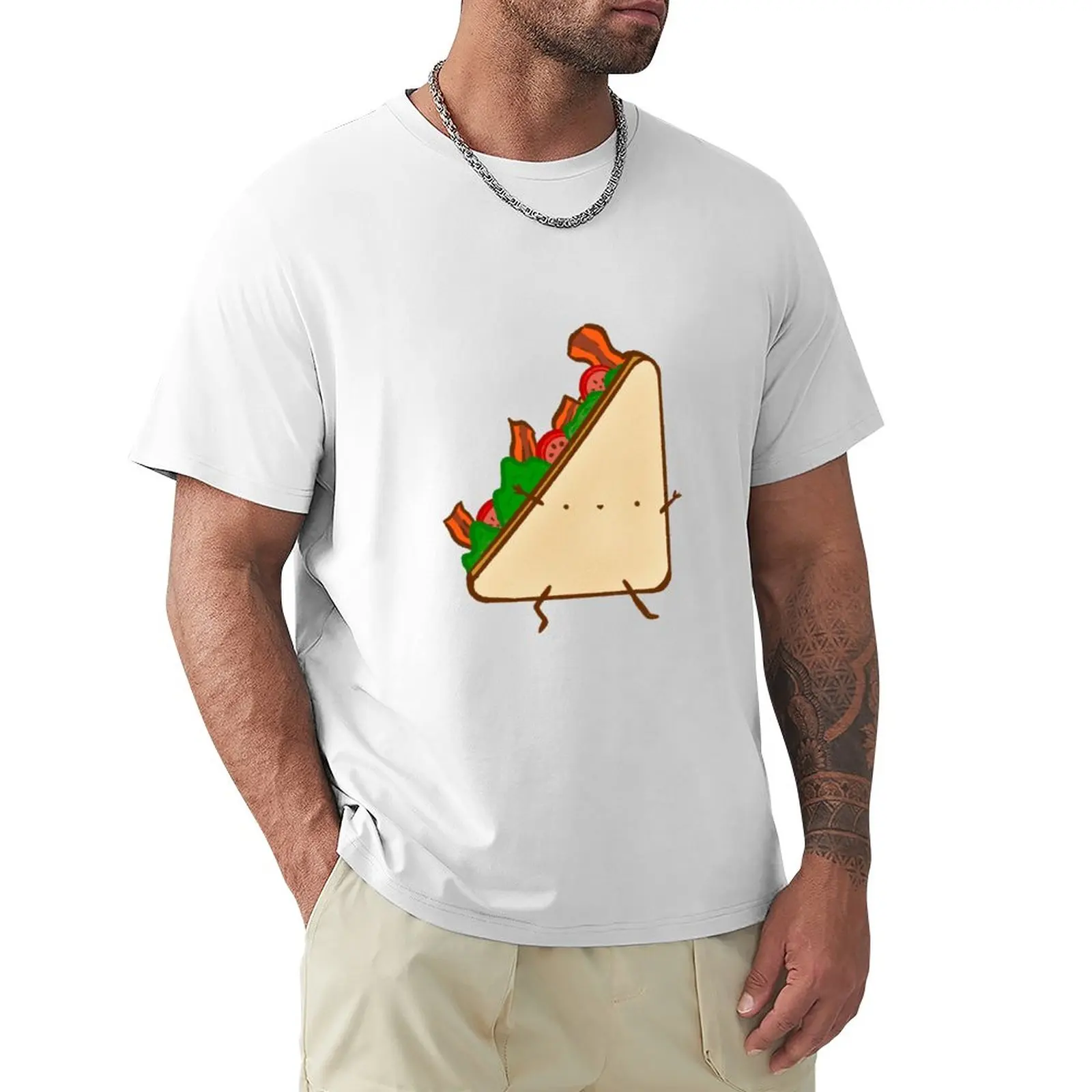 BLT Sandwich T-Shirt summer tops customs design your own funnys T-shirts for men cotton
BLT Sandwich T-Shirt summer tops customs design your own funnys T-shirts for men cotton