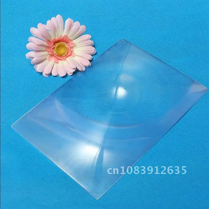 

Magnifier Fresnel Lens PVC Magnifying Sheet 3X Magnification Full Page Magnifying Reader For Low Vision Seniors Reading