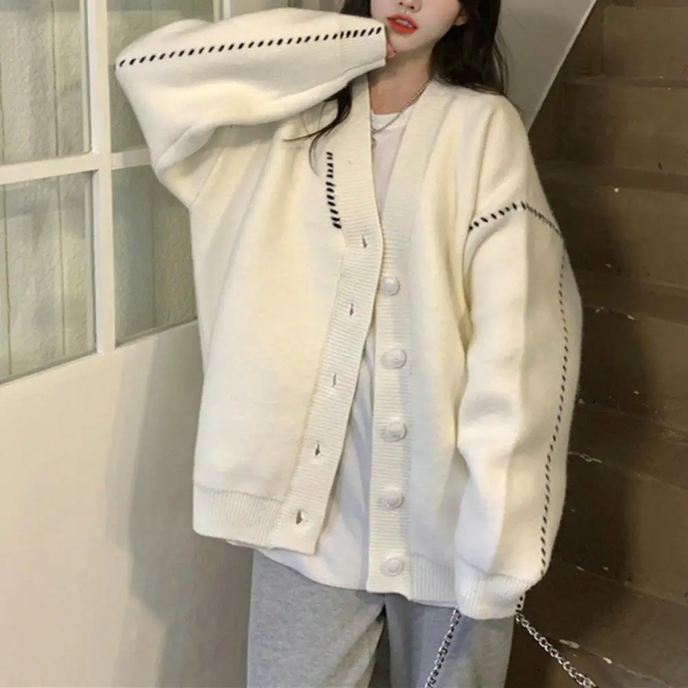Stylish Women Jacket Stylish Women's V-neck Sweater Coat Soft Knitted Cardigan for Autumn Outwear Fashionable for Women
Stylish Women Jacket Stylish Women's V-neck Sweater Coat Soft Knitted Cardigan for Autumn Outwear Fashionable for Women
