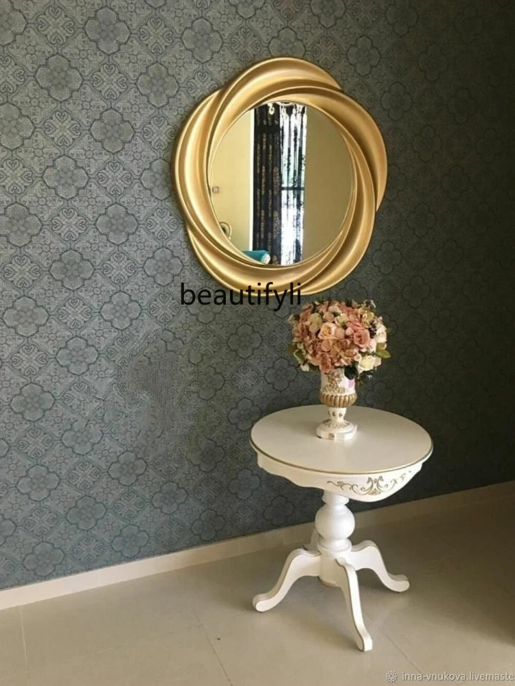 zq European-Style Petal-Shaped Wall-Mounted Bathroom Bathroom Mirror Retro Domestic Hallway Mirror
zq European-Style Petal-Shaped Wall-Mounted Bathroom Bathroom Mirror Retro Domestic Hallway Mirror