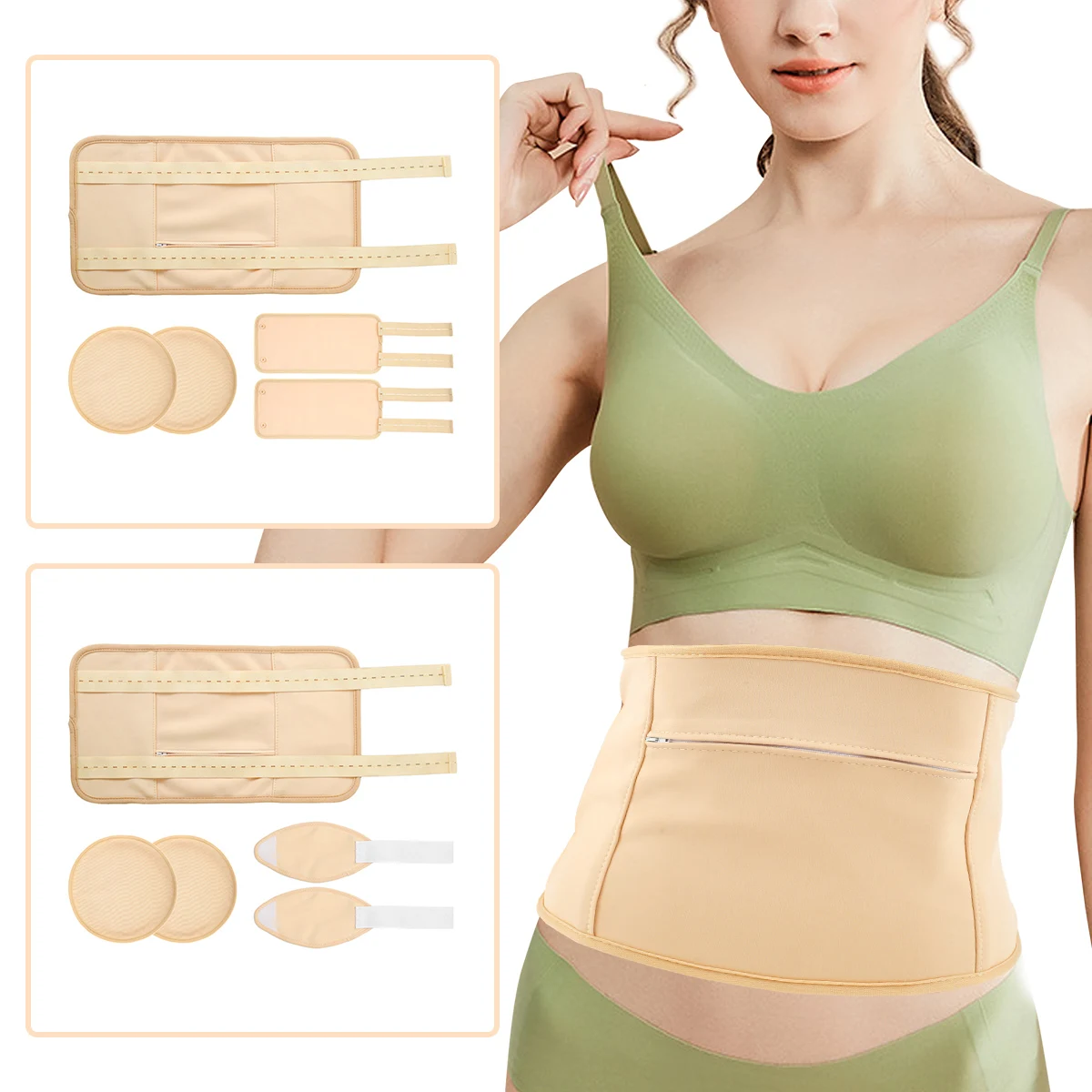 3Pcs Waist Oil Pack Set with Chest Pads Washable Reusable Leg Essential Oil Wrap Mess-Free Oil Pack Wrap with Adjustable Elastic
3Pcs Waist Oil Pack Set with Chest Pads Washable Reusable Leg Essential Oil Wrap Mess-Free Oil Pack Wrap with Adjustable Elastic