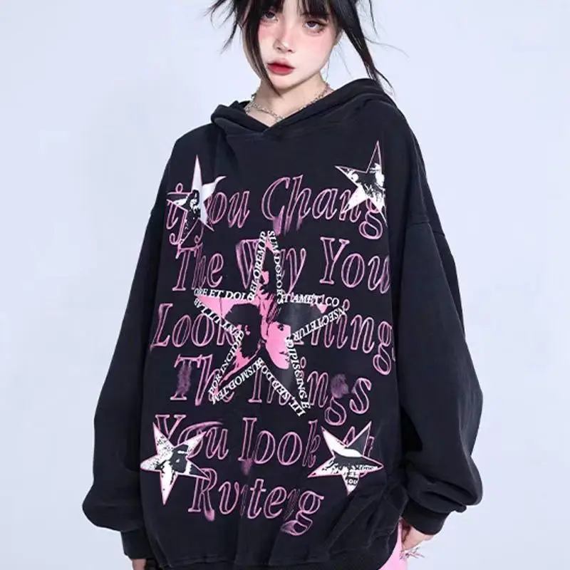 American Hip Hop Letter Stars Print Hoodie Sweatshirt Men Women High Street Funny Oversized Long Sleeve Tops Winter Harajuku Y2K
American Hip Hop Letter Stars Print Hoodie Sweatshirt Men Women High Street Funny Oversized Long Sleeve Tops Winter Harajuku Y2K