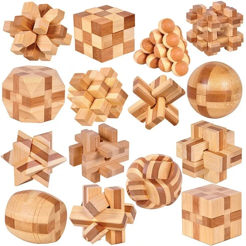Bamboo Kong Ming Lock Lu Ban Lock Montessori Educational Toy for Kids 3D Puzzles Game Iq Brain Teaser Children Unlock Toys Adult
Bamboo Kong Ming Lock Lu Ban Lock Montessori Educational Toy for Kids 3D Puzzles Game Iq Brain Teaser Children Unlock Toys Adult