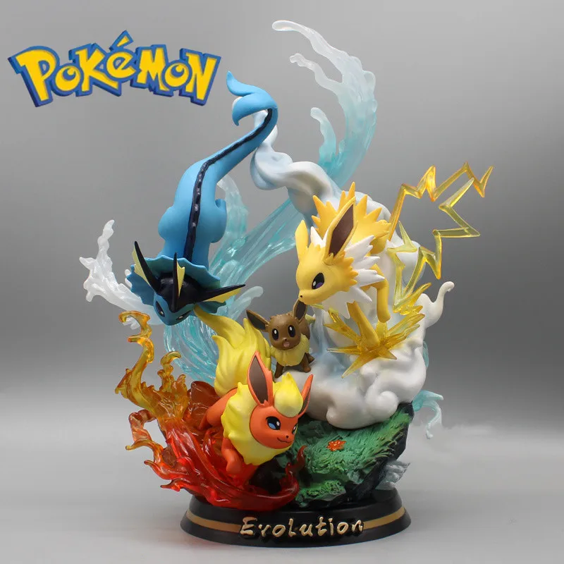 

Evolution Group Pokemon Ibrahimovic Mew-two Gengar Frog Water Arrow Turtle Fire Dragon Boxed Figure Model Collect Ornament Gifts