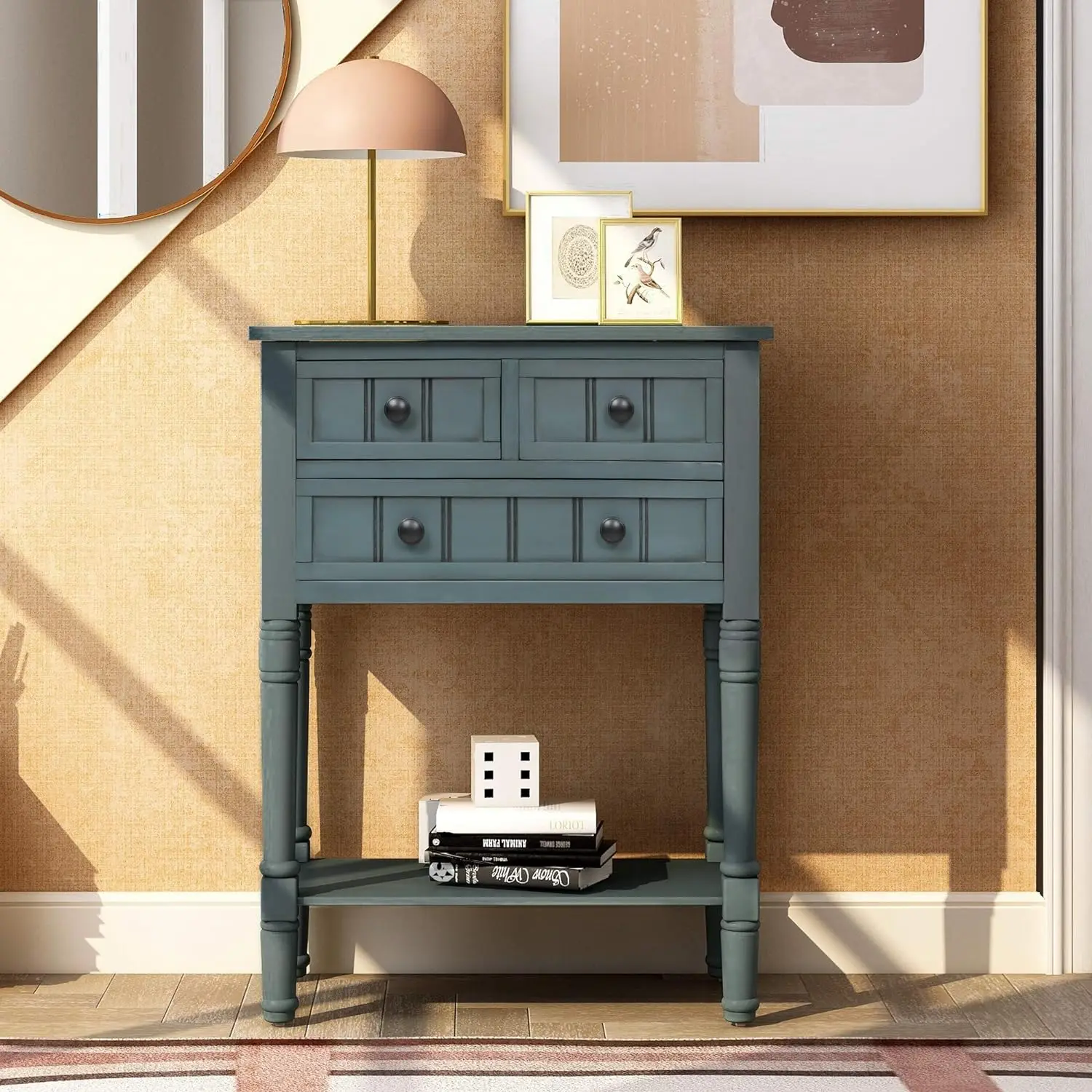 Buffet Sideboard, Sofa ntryway Table with 3 Storage Drawers and Bottom Shelf for Entryway Living Room,Kitchen, Easy Assembly,Nav
Buffet Sideboard, Sofa ntryway Table with 3 Storage Drawers and Bottom Shelf for Entryway Living Room,Kitchen, Easy Assembly,Nav