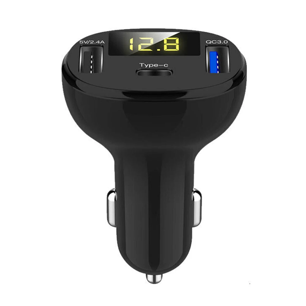 Adapter Car Charger 3 Port Black Fast Charging Plastic Type-C USB Car Accessories Practical Most Mobile Phones
Adapter Car Charger 3 Port Black Fast Charging Plastic Type-C USB Car Accessories Practical Most Mobile Phones