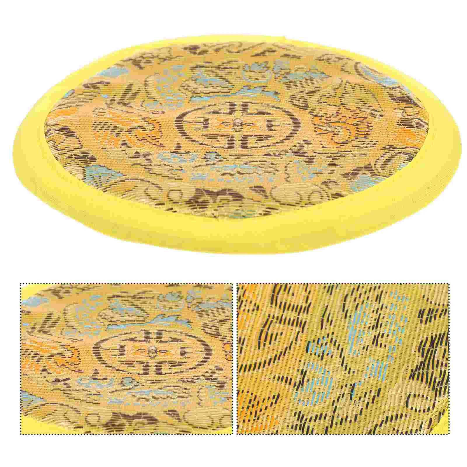 

Sound Bowl Pad Meditation Bowl Accessories Sound Bowl Embroidery Pad Round Cushion Religious Cushion Tibetan Singing Bowl Pillow
