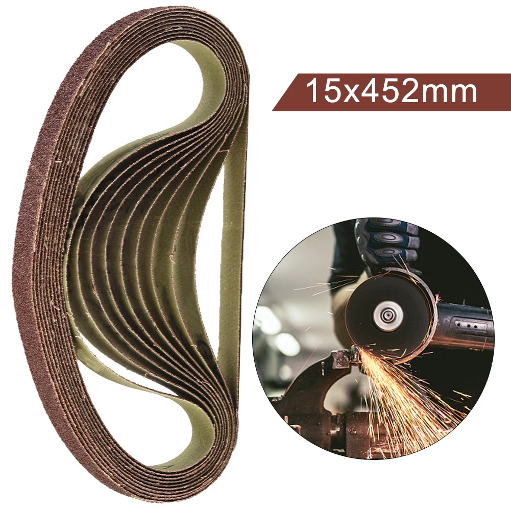 10pcs 15*452mm Sanding Belt 60-600-Grit For M10 Sander Adapter Polishing Machine M10 Electric Angle Grinder Belt Power Tool
10pcs 15*452mm Sanding Belt 60-600-Grit For M10 Sander Adapter Polishing Machine M10 Electric Angle Grinder Belt Power Tool