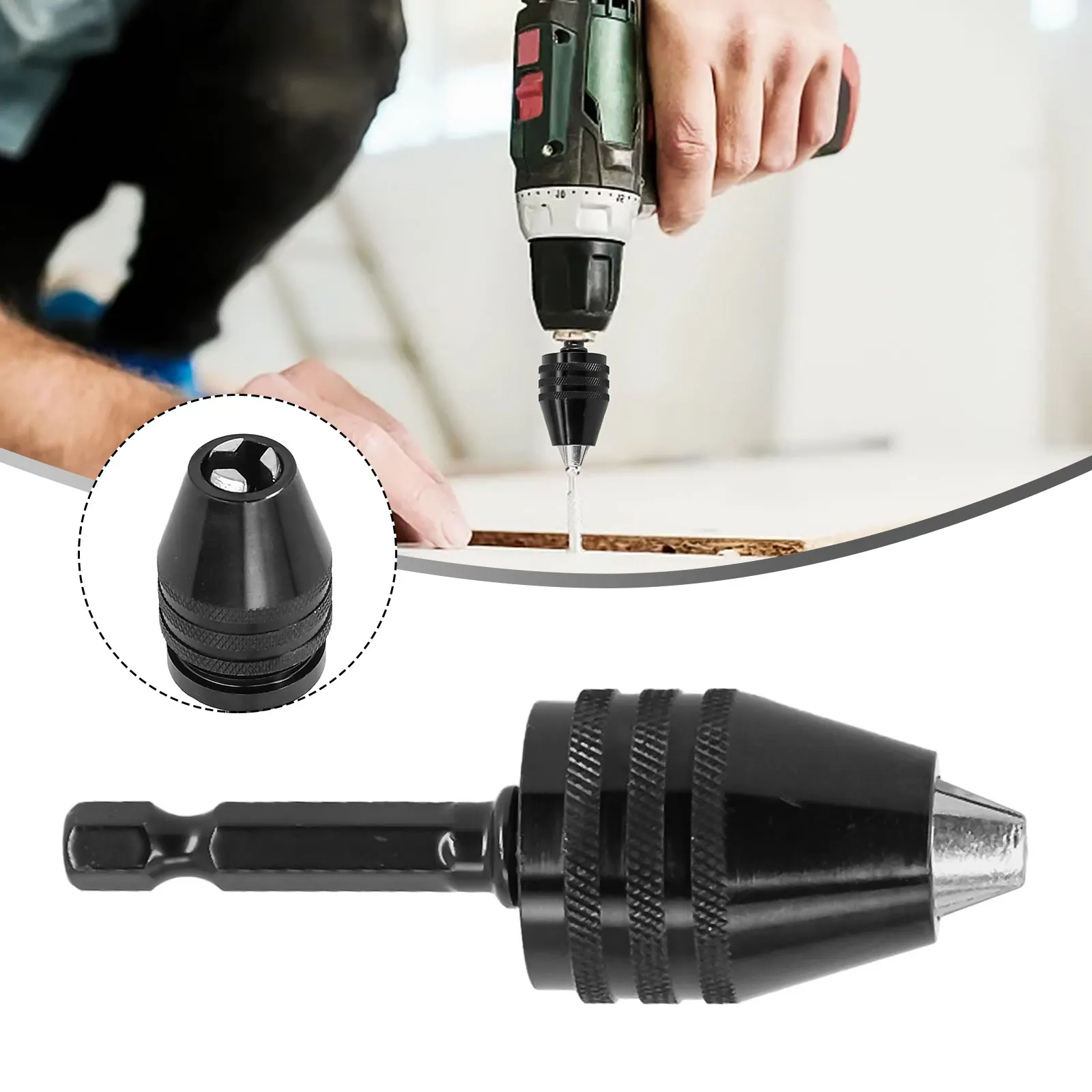 1pc 1/4inch Hexagonal Shank Drill Chuck 0.6-8mm Electric Drill Bits Collet Fixture Tools Quick Change Converter
1pc 1/4inch Hexagonal Shank Drill Chuck 0.6-8mm Electric Drill Bits Collet Fixture Tools Quick Change Converter
