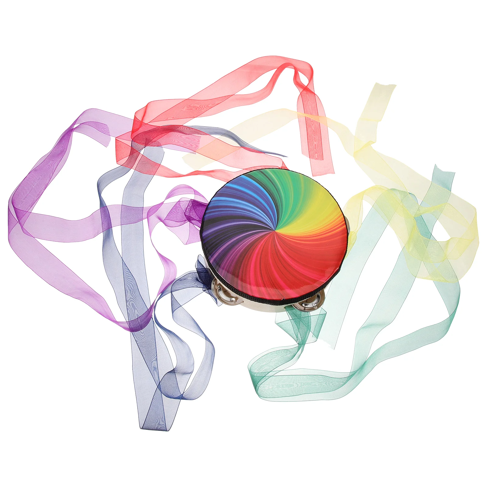 Tambourine Drum Handheld Drum Performance Hand Drum Kids Tambourine with Ribbons
Tambourine Drum Handheld Drum Performance Hand Drum Kids Tambourine with Ribbons