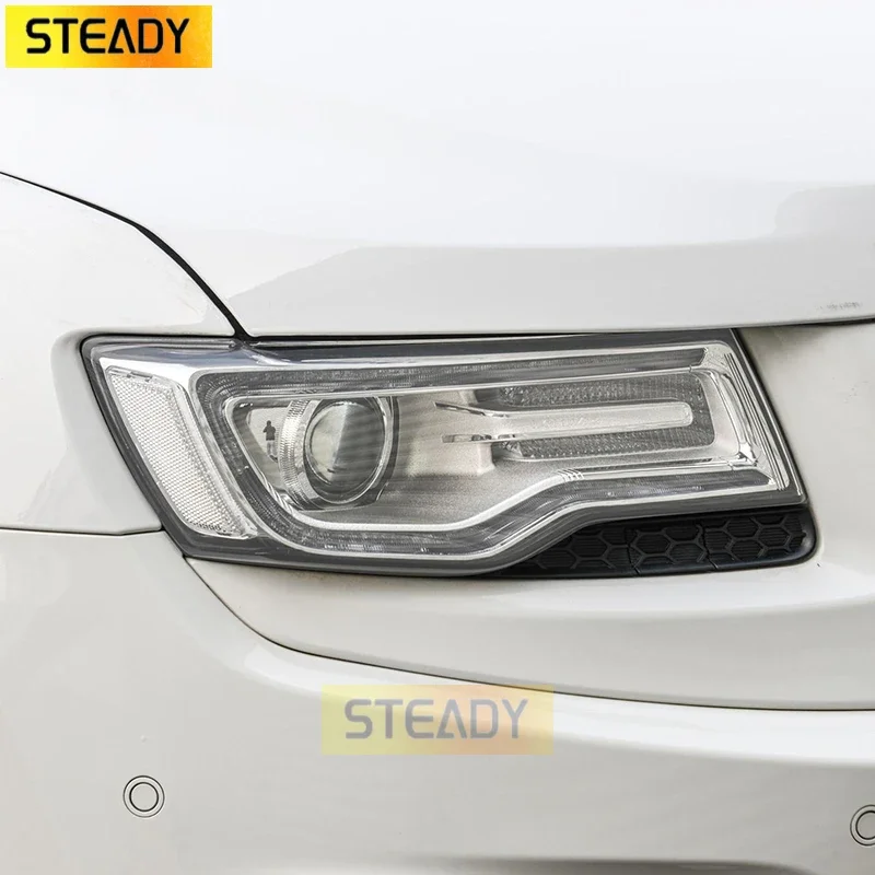 

Car Front Light Transparent TPU Sticker Headlight Protective Film For Jeep Grand Cherokee Wrangler Compass Cherokee Accessories