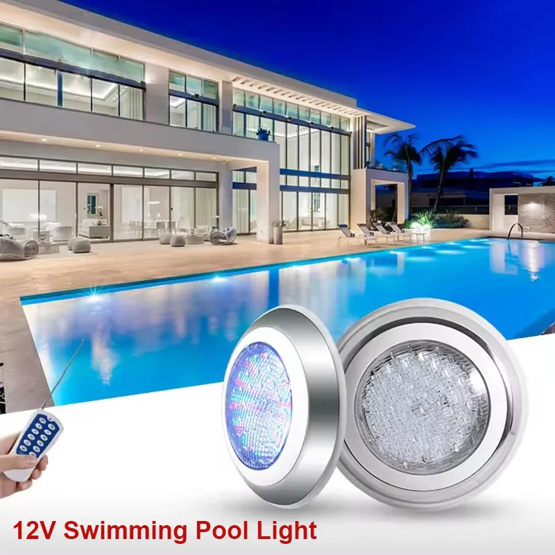 

18w 25w 35w 45w 54w LED Underwater Swimming Pool Lights RGB Color Changing AC12V IP68 Waterproof Lamp with Remote Controller