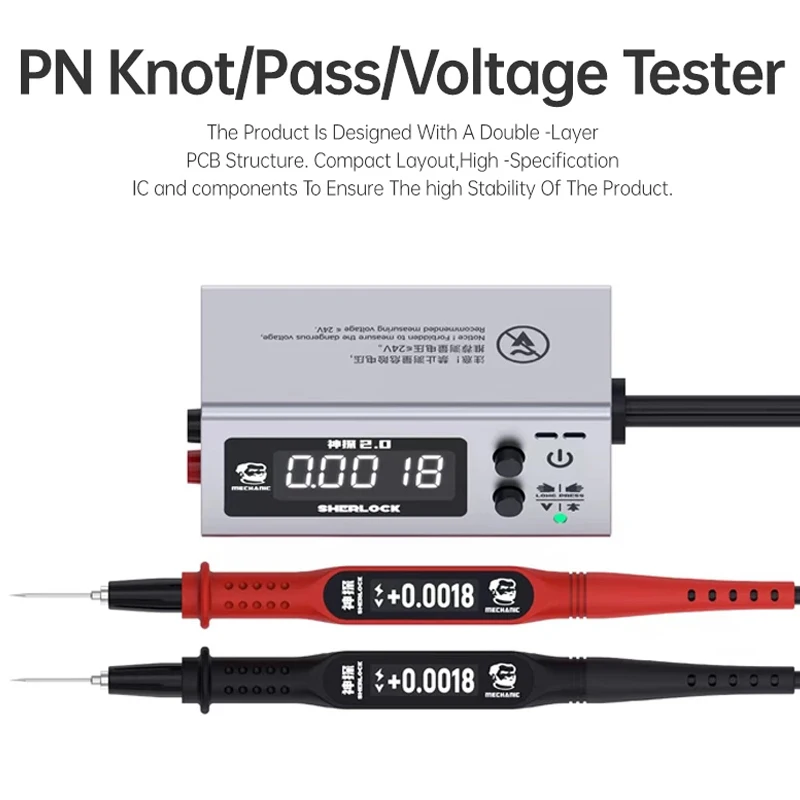 MECHANIC Sherlock V2.0 Voltage Internal Resistance Strap HD Display Tester Accurately Detect Motherboard Voltage Data Tool
MECHANIC Sherlock V2.0 Voltage Internal Resistance Strap HD Display Tester Accurately Detect Motherboard Voltage Data Tool