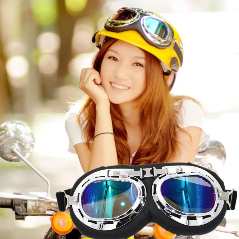 Retro Motorcycle Goggles Glasses Vintage Moto Classic Goggles for Harley Pilot Steampunk ATV Bike Copper Helmet
Retro Motorcycle Goggles Glasses Vintage Moto Classic Goggles for Harley Pilot Steampunk ATV Bike Copper Helmet
