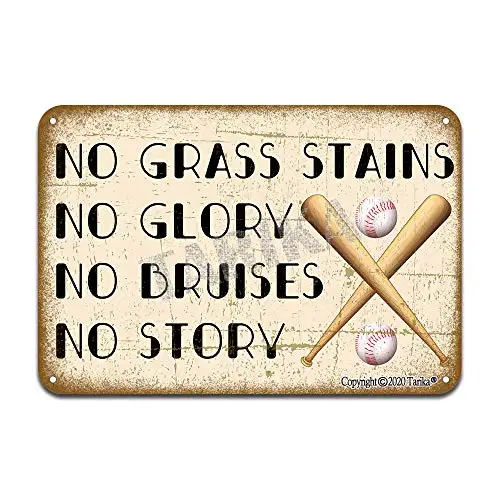 No Grass Stains No Glory No Bruises No Story Iron Poster Painting Tin Sign Vintage Wall Decor for Cafe Bar Pub Home Beer Decorat
No Grass Stains No Glory No Bruises No Story Iron Poster Painting Tin Sign Vintage Wall Decor for Cafe Bar Pub Home Beer Decorat
