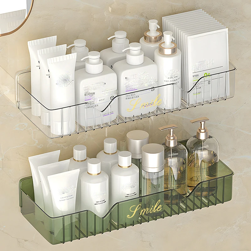 Wall Mounted Bathroom Shelves Acrylic Shower Wall Shelf Organizer for Cosmetics Shampoo Storage Rack Punch-Free Kitchen Racks
Wall Mounted Bathroom Shelves Acrylic Shower Wall Shelf Organizer for Cosmetics Shampoo Storage Rack Punch-Free Kitchen Racks