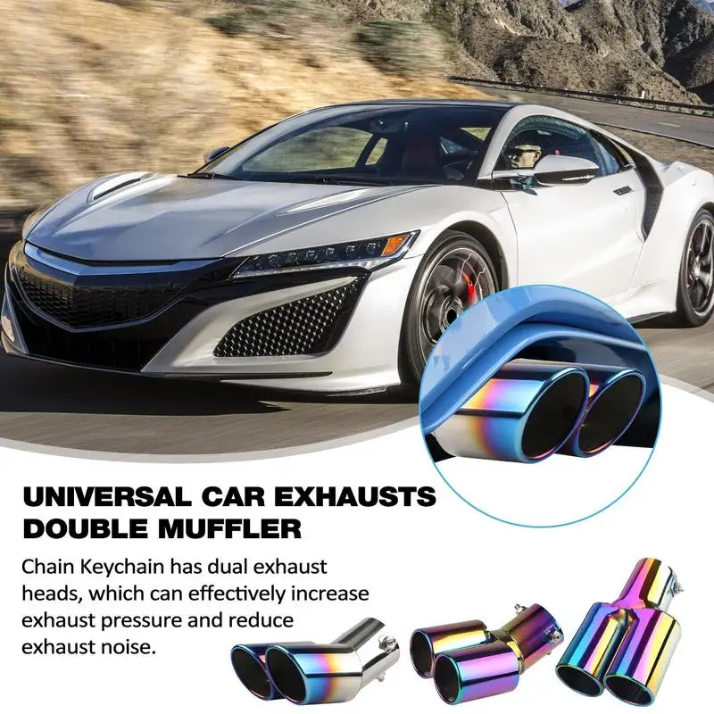 Car Motorcycle Exhaust Systems Muffler Silencer Tail Pipe Tip Dual Outlet Exhaust Pipe Double Muffler Modification Tool Car SUVs
Car Motorcycle Exhaust Systems Muffler Silencer Tail Pipe Tip Dual Outlet Exhaust Pipe Double Muffler Modification Tool Car SUVs