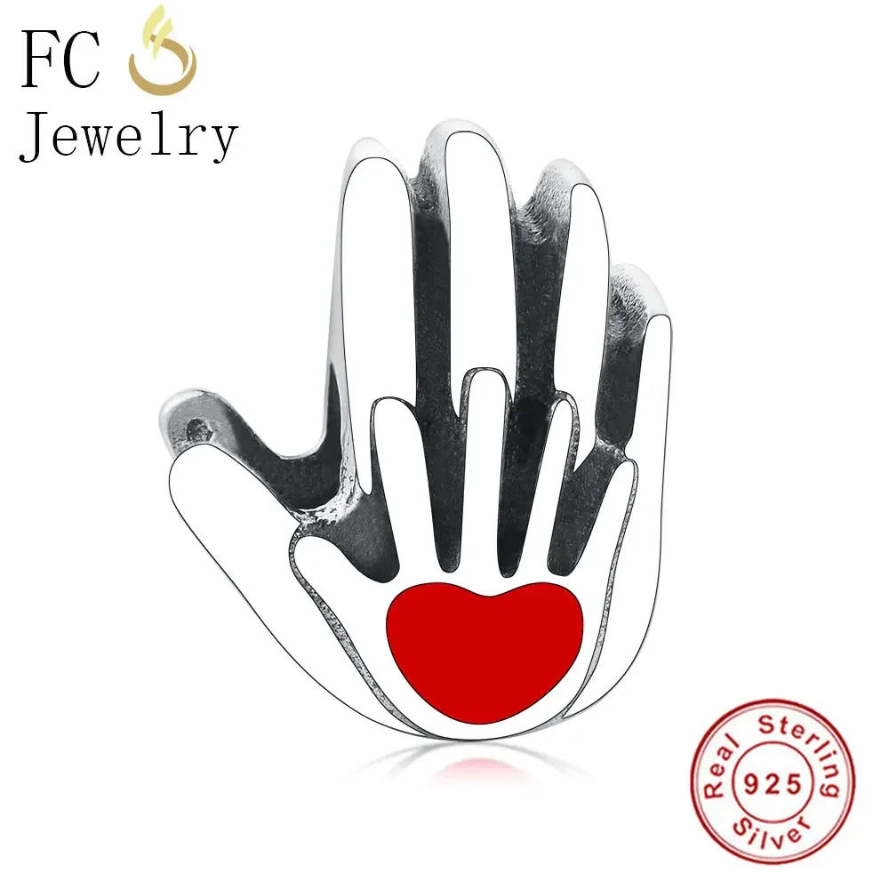 FC Jewelry Fit Original Brand Charms Bracelet Bangle 925 Sterling Silver Cute Hands Red Enamel Love Heart Beads Making Berloque
FC Jewelry Fit Original Brand Charms Bracelet Bangle 925 Sterling Silver Cute Hands Red Enamel Love Heart Beads Making Berloque