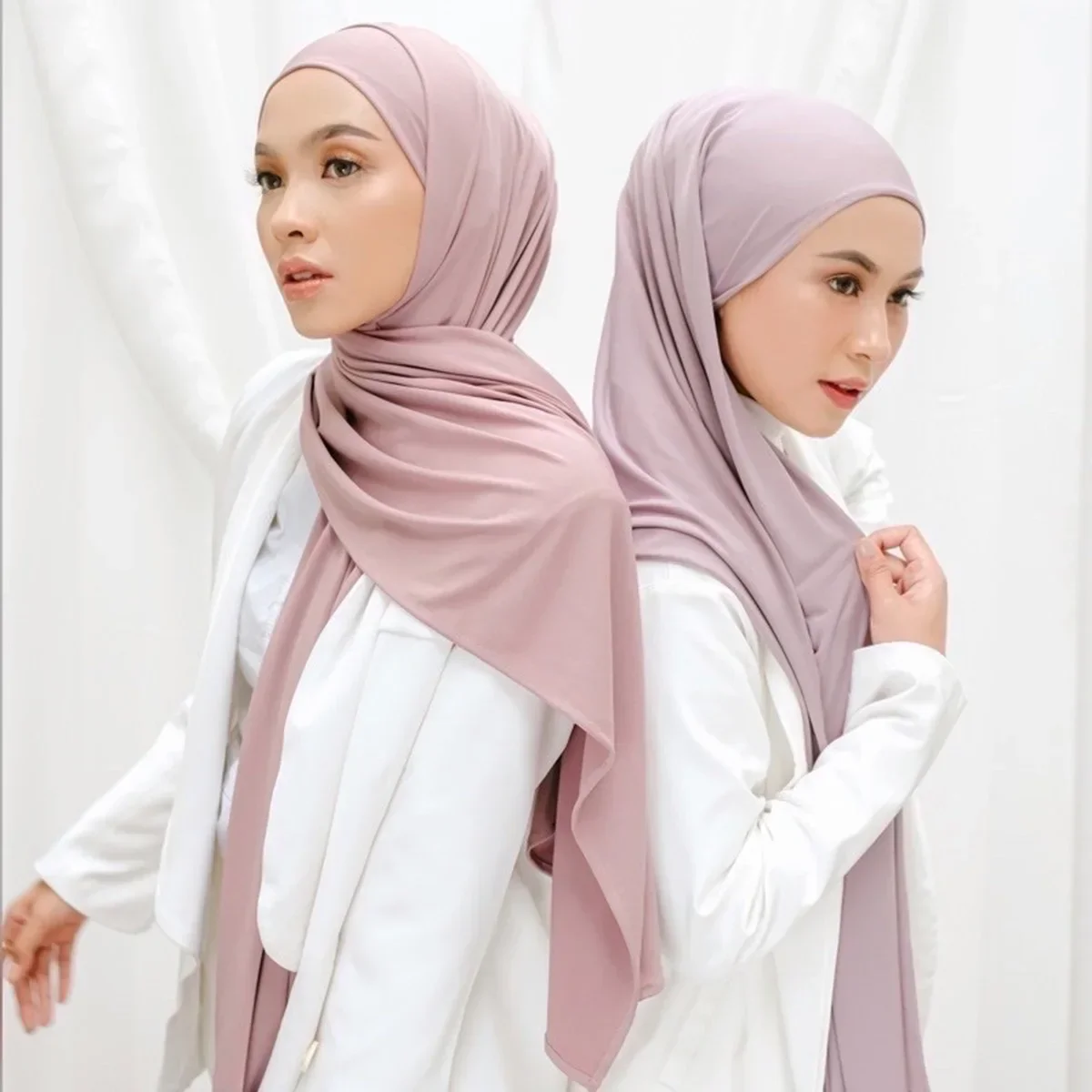 

Malaysia Instant Scarf Women Muslim Hijab One Piece Amira Islamic Shawl Wrap Stoles Khimar Turban Pull On Ready Foulard Niqab
