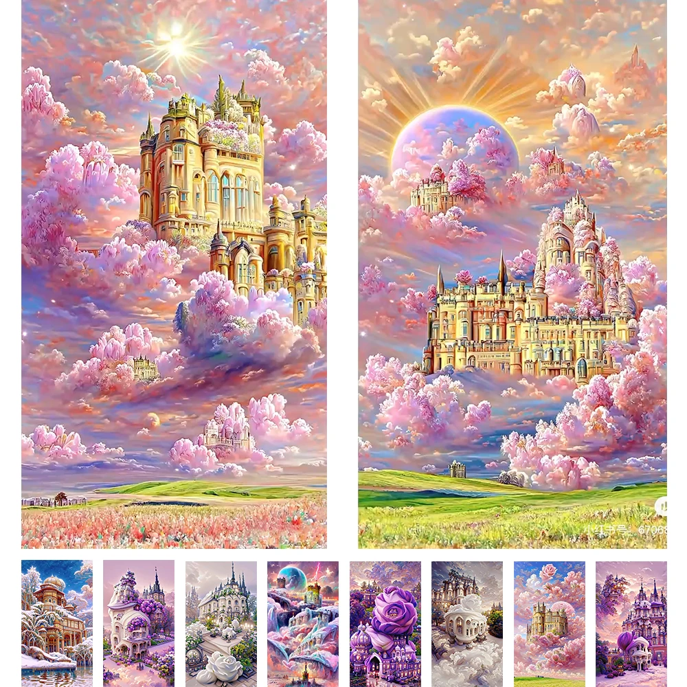 5D Diamond Painting Montrose Castle Kit DIY Full Square Round Rose Dream House Mosaic Diamond Embroidery Home Wall Decoration
5D Diamond Painting Montrose Castle Kit DIY Full Square Round Rose Dream House Mosaic Diamond Embroidery Home Wall Decoration