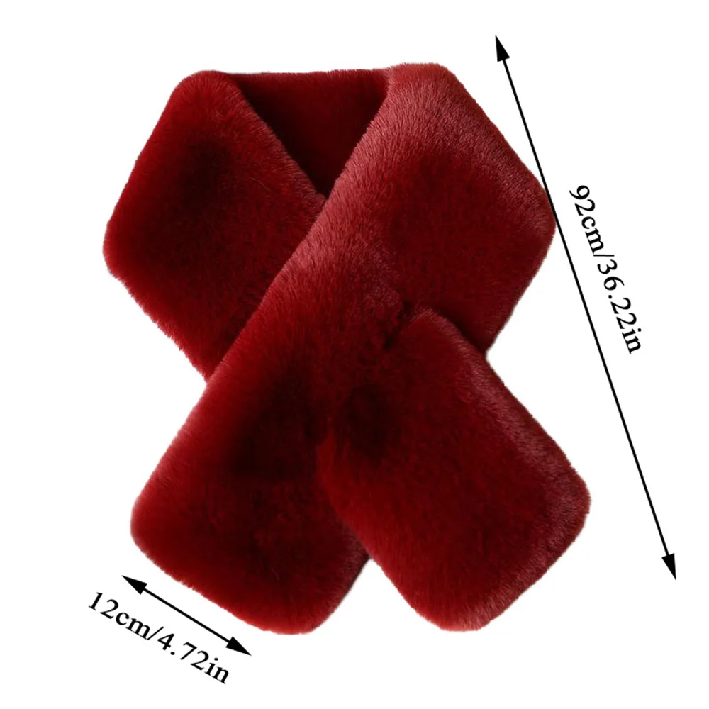Faux Rabbit Fur Cross Scarf For Women Winter Warm Thicken Plush Neck Ring Scarves Elegant Solid Color Fluffy Shawls Neck Warmer 1 Mallzona Sc32dd1588cc940688ec4e41204eed3c38 Faux Rabbit Fur Cross Scarf For Women Winter Warm Thicken Plush Neck Ring Scarves Elegant Solid Color Fluffy Shawls Neck Warmer Mallzona